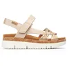 Image de Pikolinos Sandales compensées en cuir paume pour femme, Champagne, 39 EU