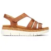 Image de Pikolinos Sandales compensées en cuir Palma pour femme, Brandy, 39 EU