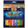 Image de Koh-I-Noor MAGIC Jumbo Crayon de Couleur Triangulaire (Lot de 13)