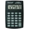 Image de REBELL Calculatrice hc208 de re plus simple, affichage 8 chiffres écran LCD et triple fonction mémoire, Noir