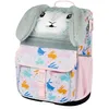 Image de Baagl Cartabl Sac d'école ergonomique pour fille de 1ère classe - Tornister avec sangle de poitrine, Motif lapins, 17 cm x 28 cm x 37 cm