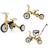 Image de Petite&Mars Tricycle turbo multifonctionnel 5 en 1, vélo d’apprentissage, sans pédales, à pousser, ocre intense