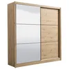 Image de Vente-unique-Armoire 2 portes   Avec miroir   L213 cm   Coloris : Naturel   MOLEPA