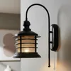 Image de bamyum Champion Applique murale d'intérieur en métal noir - Lampe murale d'intérieur - Décoration murale pour salon, salle de bain, chambre à coucher, salon - Grande lampe murale