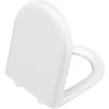 Image de VitrA Integra Nuvoplast Abattant WC universel avec fermeture lente et retrait facile Blanc