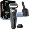 Image de Braun Rasoir électrique série 7, jusqu'à 60 min, SmartCare 4 en 1, rasoir sans fil pour homme, rasoir humide et sec, 100 % étanche, 72-C7200CC, doré