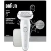 Image de Braun Silk·épil 9 Épilateur Avec Tête Mobile Pour L'Épilation Facile, Épilation Humide et Sec, Peau Lisse Longue Durée, 9-000, Argent