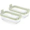 Image de Petits Plats LEKUE x2 en verre rectangulaire pour airfyer