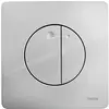 Image de Wisa Gaia Plaque de commande avec dualflush chrome mat