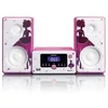 Image de Lenco MC-020 Home audio mini system 10W Rosa, Bianco