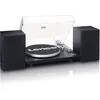 Image de Lenco LS-500 Platine vinyle Hi-Fi avec Bluetooth - Avec haut-parleurs externes 2 x 30 W RMS - Entraînement par courroie - Arrêt automatique - Préamplificateur - Boîtier MDF - Noir
