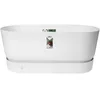 Image de Elho Greenville Terrase 80cm Roues Jardinière - Blanc