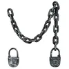 Image de Boland 00634 - Chaîne à maillons avec cadenas - Longueur : env. 123 cm - Prisonnier, bourreau - Accessoire de costume pour carnaval, Halloween et soirées à thème