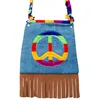 Image de Boland 44519 - Sac à main Peace - Sac à bandoulière - Hippie, Peace - Flower Power - Accessoire années 60 - Fête à thème - Carnaval