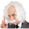 Image de Boland 86358 - Perruque Professeur avec moustache et lunettes, cheveux synthétiques, vieil homme, grand-père, accessoire, déguisement, carnaval, fête à thème