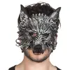 Image de Boland 97516 Masque de loup-garou pour adultes, gris, taille unique, 1 pièce
