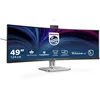 Image de Philips 49B2U6903CH DQHD Moniteur incurvé 49 pouces webcam, microphone, RJ45 réglable en hauteur (5120x1440, HDMI, DisplayPort, USB-C, Hub USB) Noir