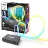Image de Calex Smart HDMI Sync Box, inclut bande LED TV de 2,45 m, pour TV 55-65'', éclairage d'ambiance synchronisé pour gaming et films