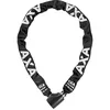 Image de AXA Absolute 9-110 Antivol de vélo, Chaîne antivol, Cadenas pour vélo et scooter, Sécurité 14 sur 15, 110 cm x 9 mm, Housse en polyester noir