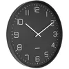 Image de Karlsson Lofty KA5751BK Horloge murale en fer Noir mat Ø 40 x 4,5 cm
