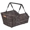 Image de Basil Rear Basket Cento Rattan Look Suitable for MIK, RT, I-Rack/Carrymore Plates (Not Incl.) Coprisella Unisexe Adulte, Nero, Taille unique