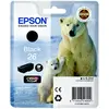 Image de Cartouche d'encre EPSON Originale T260 Noire Photo Série Ours Polaire - C13T26014010