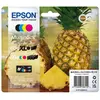 Image de Cartouche d'encre EPSON Pack Multipack 4 Originales 604 (Noir XL + 3 Couleurs) Série Ananas - C13T09R64010