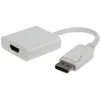 Image de Gembird A-DPM-HDMIF-002-W Adaptateur Displayport M vers HDMI 10 cm Blanc