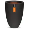 Image de Capi Europe - Vase élégant bas Smooth NL - 26x36 - Noir - Ouverture Ø26 - Pot de fleurs pour l'intérieur et l'extérieur - KBL781