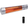 Image de VONROC Chauffage de terrasse 2000W - Argenté   2 réglages de Chaleur   Rayonnements Lumineux Faibles - Télécommande Incluse - Compatible avec Pied et trépied