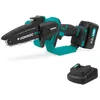Image de VONROC Mini tronçonneuse 20 V, lame 152 mm, coupe 127 mm, softgrip, légère 1,28 kg, changement rapide, sécurité excl. batterie (y compris 4,0 Ah et chargeur)