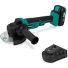 Image de VONROC Meuleuse d'angle à batterie 20 V Ø125 mm   Set avec batterie 2,0 Ah et chargeur rapide   Compact, ergonomique, Softgrip   Pour coupe métal, carreaux, rouille, bricolage