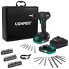 Image de VONROC PRO Visseuse à batterie sans balais 20 V | 40 nm, 2 vitesses, mandrin en métal | Set avec 46 accessoires, 2 piles 2,0 Ah, chargeur rapide et mallette en aluminium