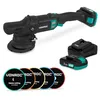 Image de VONROC PRO Polisseuse excentrique 20V - Ø 125mm - Moteur Brushless - 7 vitesses (2000-5000/min) - Soft Start - Kit complet comprenant 2x batteries 2.0Ah, chargeur rapide et 5 disques de polissage