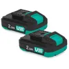 Image de VONROC starterset 20 V VONROC 20 V batterie 20 V chargeur double 20 V batterie 2,0 Ah chargeur rapide 20 V VPower 20 V set batterie et chargeur kit batterie et chargeur VONROC