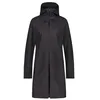 Image de AGU SeQ Veste de pluie, pour femme, style urbain, extérieur, imperméable, avec capuche, veste de transition, respirante, noire, taille XS