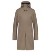 Image de AGU SeQ Veste de pluie, pour femme, style urbain, extérieur, imperméable, avec capuche, veste de transition, respirante, gris plomb, taille M