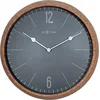 Image de NeXtime Liège 3509GS - Gris - Noir - Diamètre : 30 cm