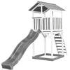 Image de AXI Beach Tower Aire de Jeux avec Toboggan en Gris & Bac à Sable | Grande Maison enfant extérieur en Gris & Blanc | Cabane de Jeu en Bois FSC