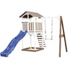 Image de AXI Beach Tower Aire de Jeux avec Toboggan en bleu, Balançoire & Bac à Sable | Grande Maison enfant extérieur en marron & Blanc | Cabane de Jeu en Bois FSC