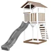 Image de AXI Beach Tower Aire de Jeux avec Toboggan en gris & Bac à Sable | Grande Maison enfant extérieur en marron & BLANC | Cabane de Jeu en Bois FSC