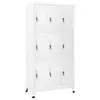 Image de vidaXL Armoire à casier avec 9 compartiments Acier 90x45x180 cm Gris