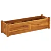 Image de vidaXL Lit surélevé de jardin Bois d'acacia 100x30x25 cm