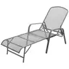 Image de vidaXL Chaise longue acier anthracite