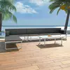 Image de vidaXL Salon de jardin 5 pcs Textilène Aluminium Noir