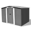 Image de vidaXL Abri de stockage pour jardin métal gris 257x205x178 cm