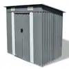 Image de vidaXL Abri de jardin Métal Gris