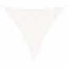 Image de vidaXL Voile d'ombrage PEHD Triangulaire 5 x 5 x 5 m Blanc