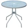 Image de vidaXL Table de bistro Gris 80x71 cm Acier