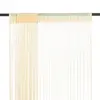 Image de vidaXL Rideau en fils 2 pcs 100 x 250 cm Crème